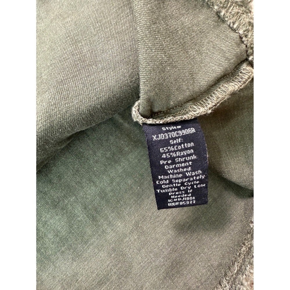 Sanctuary Camo Utility Jacket Button Zip Pockets … - image 7